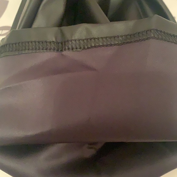 Black High Waisted Faux Leather Palazzo Pants (S) - Picture 10 of 11